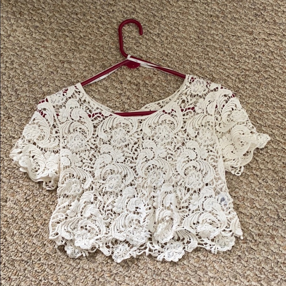 Lace crop top